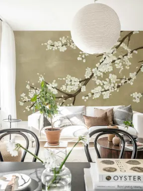 Beige Cherry Elegance