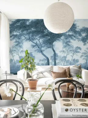 Forêt bleue vintage