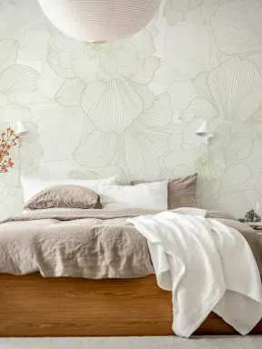 Eleganta beige blommor