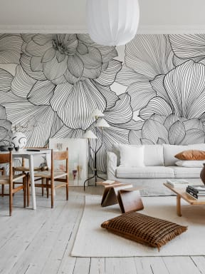 Slående grafittblomster