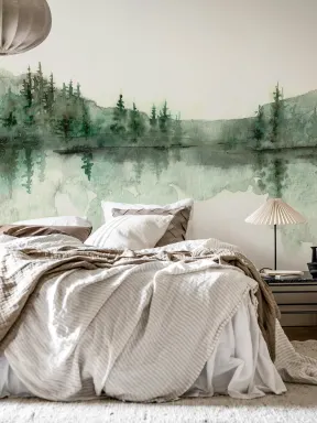 Serene Forest Reflection