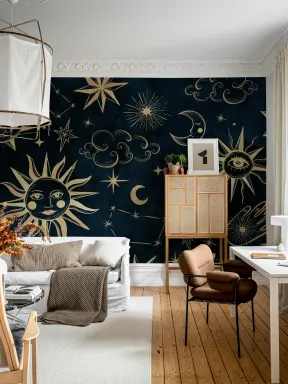 Sonhos Celestiais: Astrologia Papel de parede noturno
