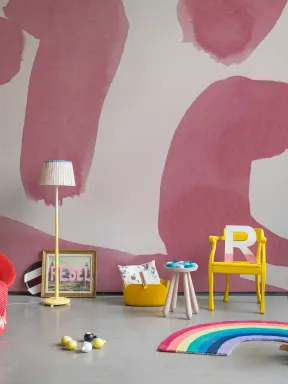 Abstrakte Freude in Rosa