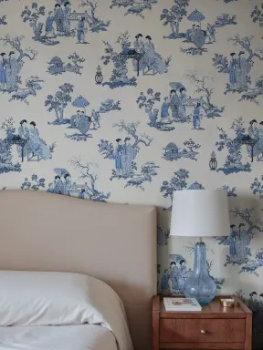 Blue Toile Elegance