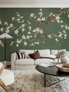 Elegant branches in a green hue