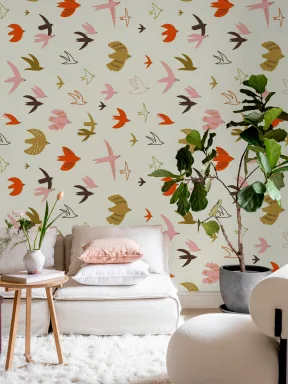 Blushing Bird Flock
