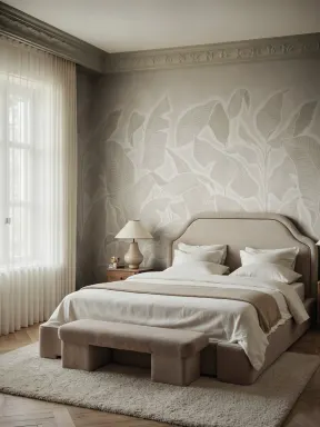 Paysage de feuilles luxuriant