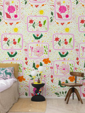 Rebel Walls x John-John: Romantische Träumerei in Rosa
