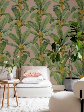 Adoptez des Ambiances Tropicales avec des Feuilles de Bananiers Roses