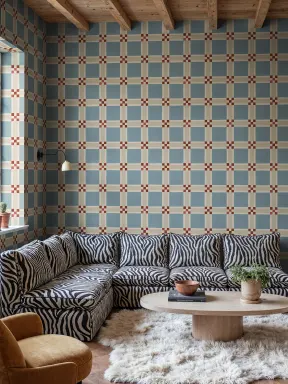 Discover the Grace of a Light Blue Grid