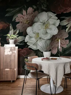 Fantaisie florale sombre
