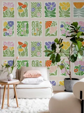 Fleurs colorées