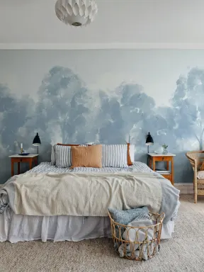 Abrace a tranquilidade com Misty Grove em azul