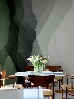 Embrace Elegance with Vertical Green Gradients
