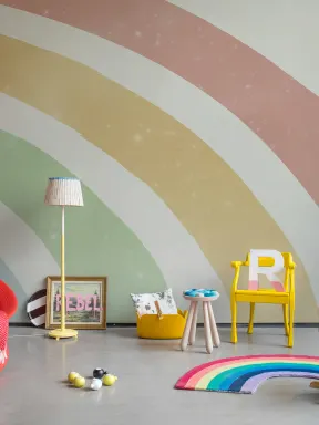 Strahlen Sie Freude aus mit einem schimmernden Regenbogen