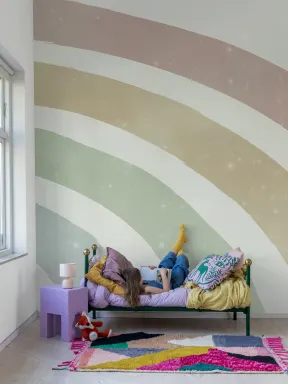 Pastellträume mit schimmernden Regenbögen