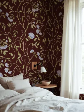Burgundy Peony Elegance