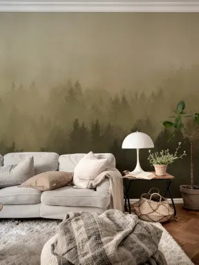 Envolva-se na serenidade da floresta nublada