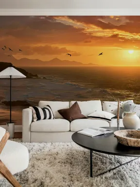 Dusk Serenity on the Coastline