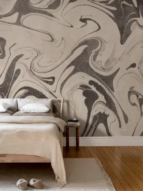 Vintage Marbling, Black