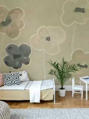 Serene Pastel Poppies