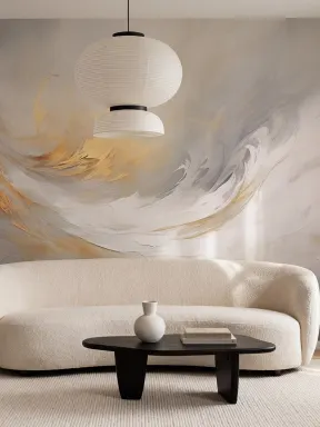 Grace your space with a touch of lavish elegance featuring golden swirls that capture the light. Rebel Walls offers world-class design for those who dare to be different. Be You.