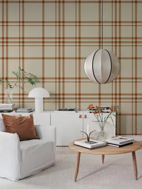 Bold Terracotta Plaid
