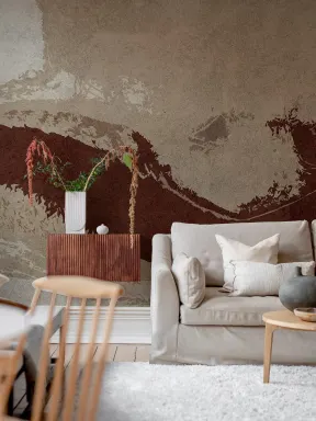 Bold Shapes, Burgundy