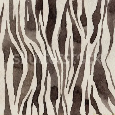 Zebra Stripes, Brown pattern image
