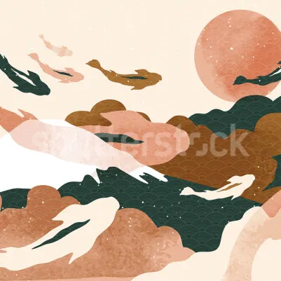 Japandi pattern image