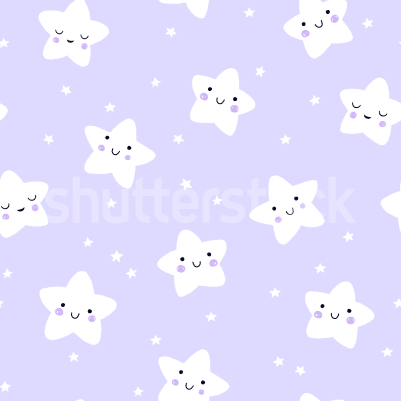 Cute Stars, Lilac pattern image