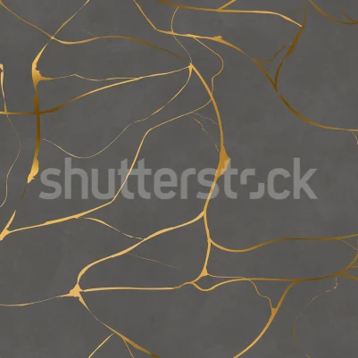 Gold Swirl, Dark Gray pattern image