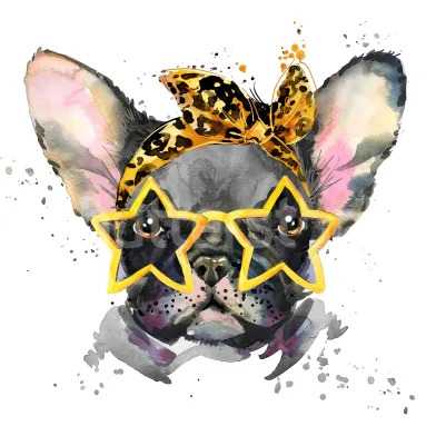 French Bulldog pattern image