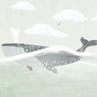 Happy Whale pattern image