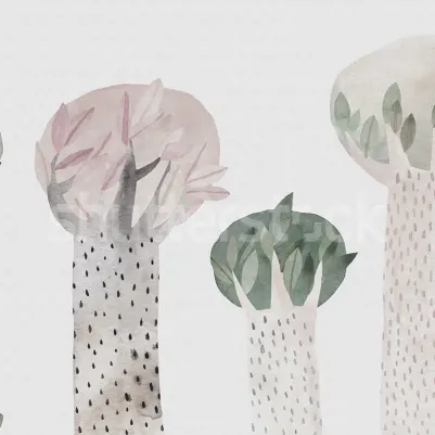 Watercolor Garden, Pastel pattern image