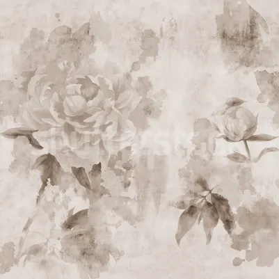 Rose Garden, Gray pattern image