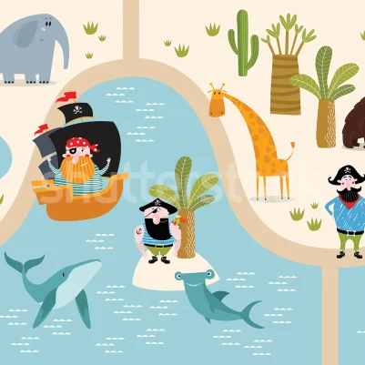 Pirate Island, Multi pattern image