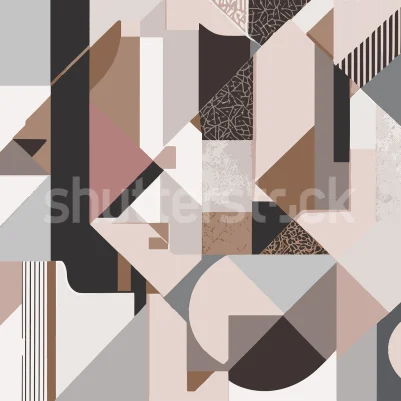 Retro Shapes, Pastel pattern image