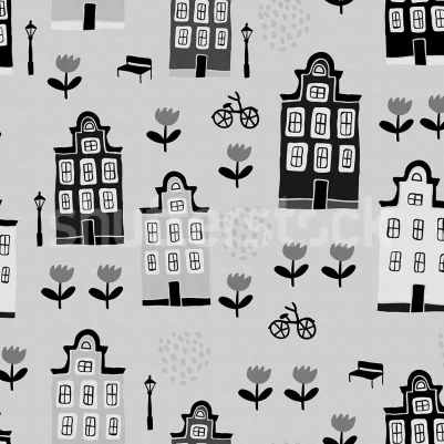 Sweet Town, Gray pattern image