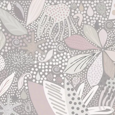 Flower Art, Pastel pattern image