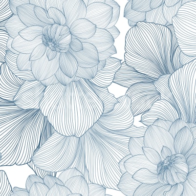 Bold Dahlia, Blue pattern image
