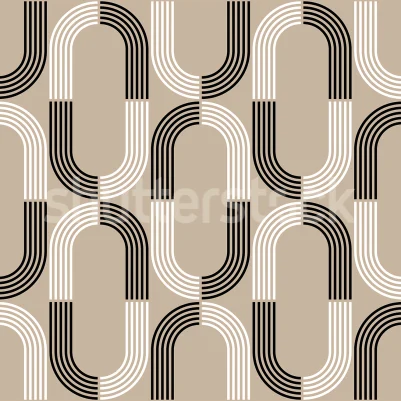 70s Retro, Beige pattern image