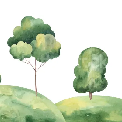 Tree Hills, Green pattern image