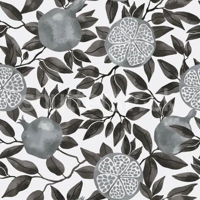 Pomegranate, Graphite pattern image