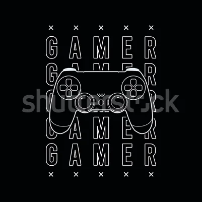 Gamer, Black pattern image