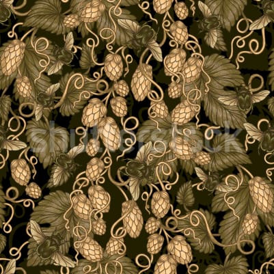 Hop Garden, Brown pattern image