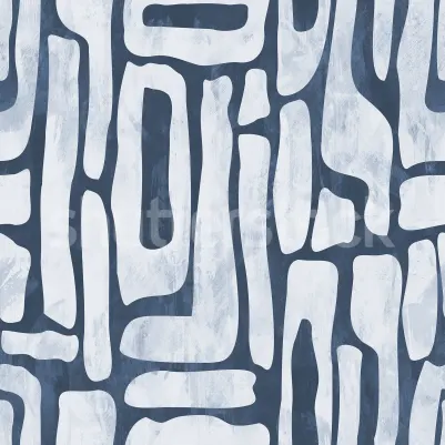 Aesthetic Shapes, Blue pattern image