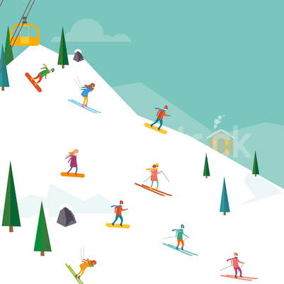 Winter Holiday, Multi pattern image