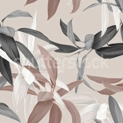 Lily Garden, Rust pattern image