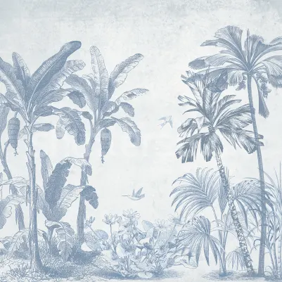 Misty Jungle, Light Blue pattern image
